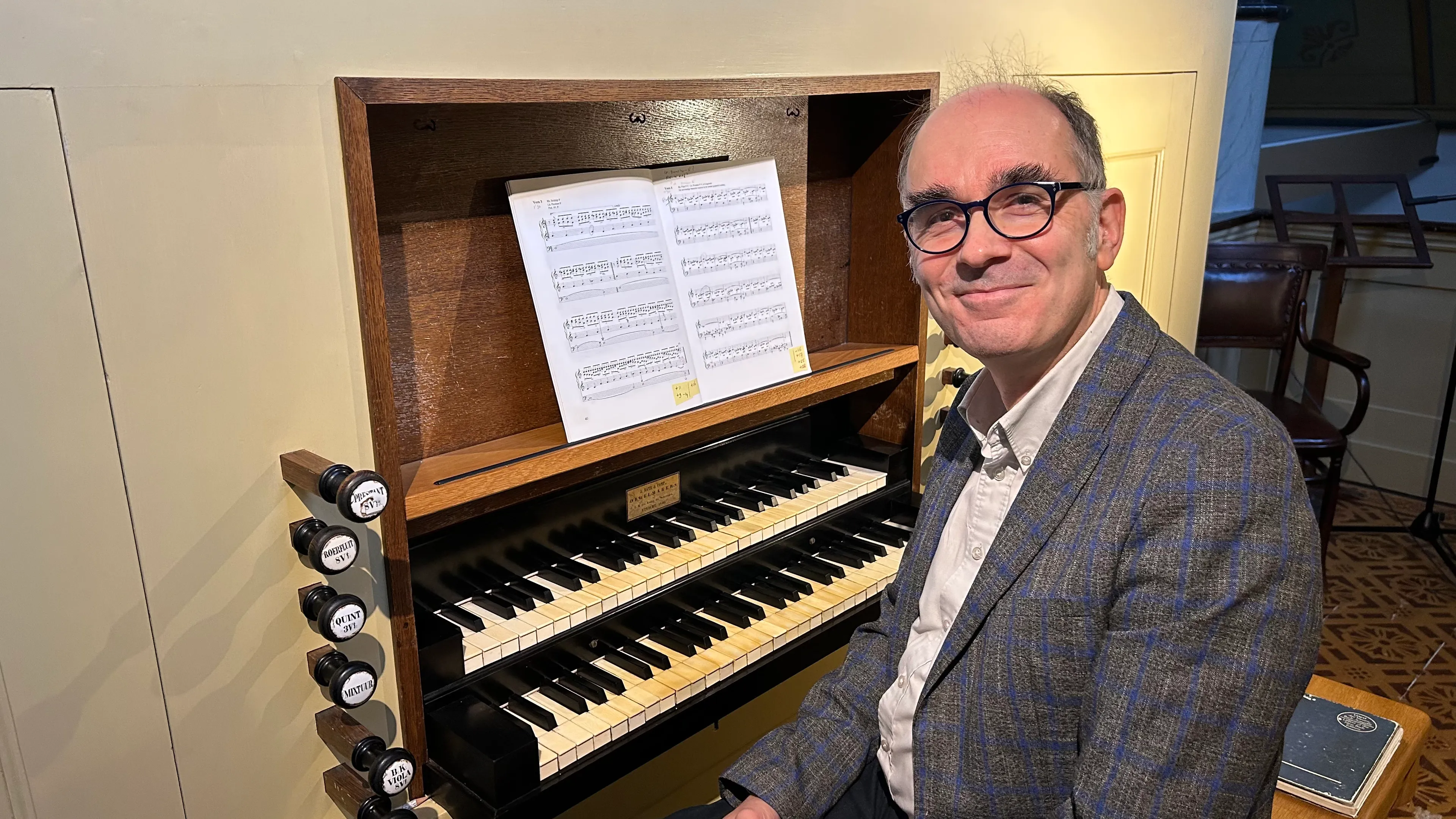 Van een baan in de telecom naar organist in de Lutherse kerk