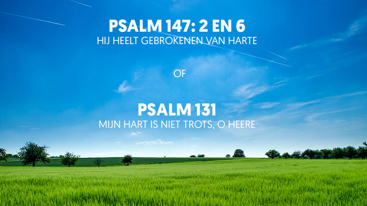 Welke Psalm wil jij graag horen in de Muzikale Fruitmand bij NPO Radio5?