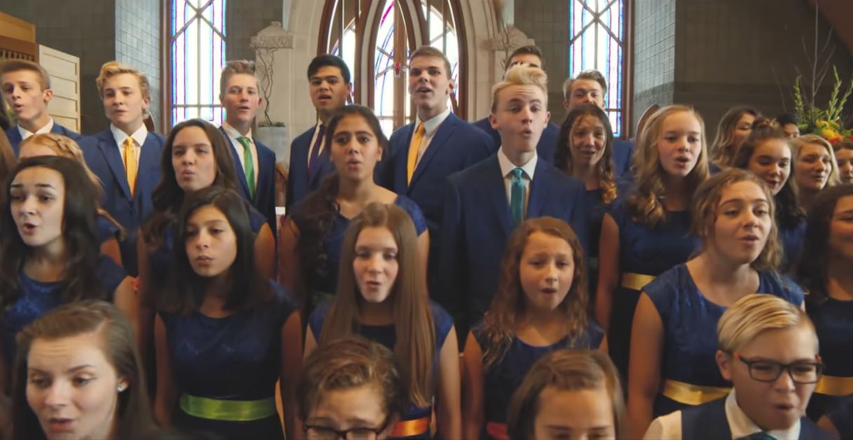 One Voice Children's Choir zingt 'I can only imagine' op schitterende manier