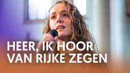 Cover van het lied Heer, ik hoor van rijke zegen