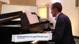 Cover van het lied Lichtstad met uw paarlen poorten