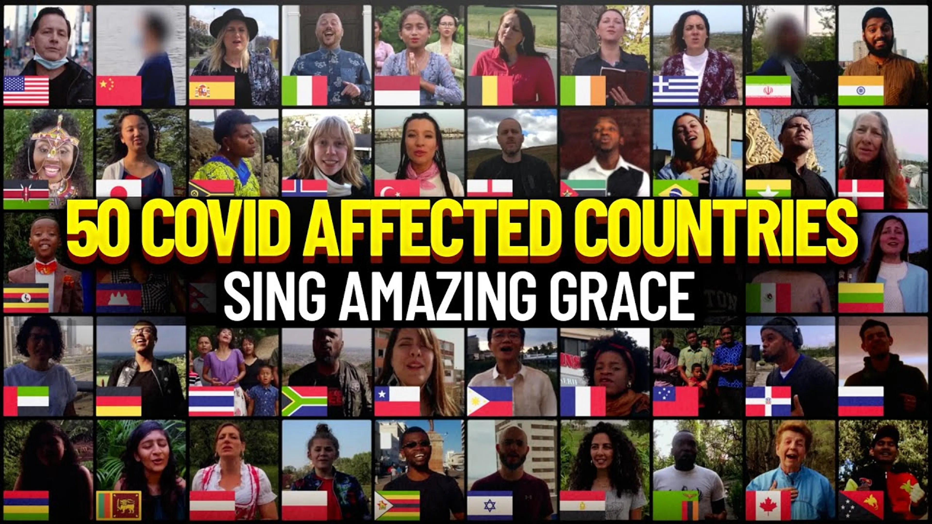 Indrukwekkend: 'Amazing Grace' vanuit 50 verschillende landen