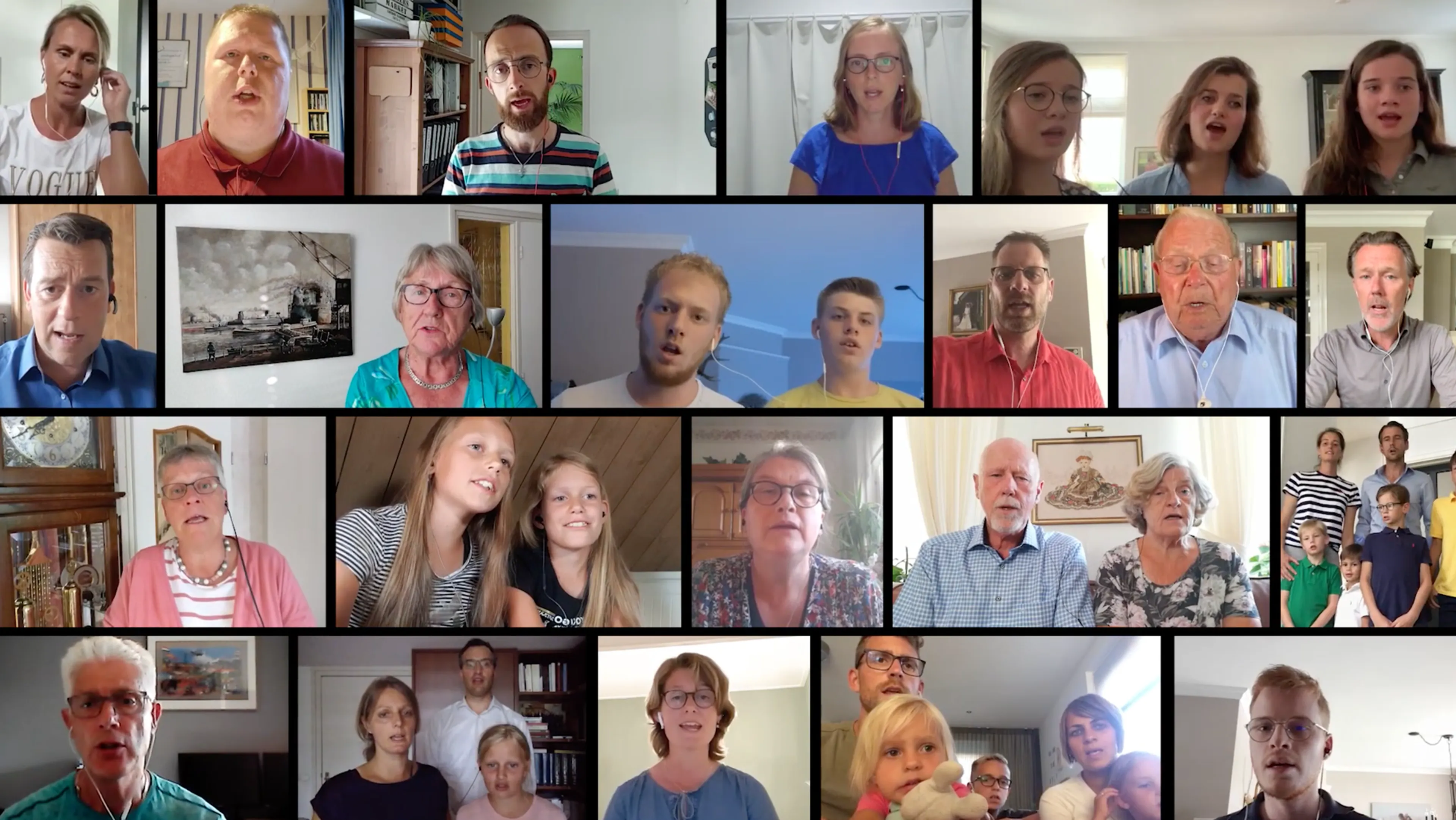 Digitale samenzang: ‘Door zo’n video kan je elkaar toch een beetje ontmoeten’