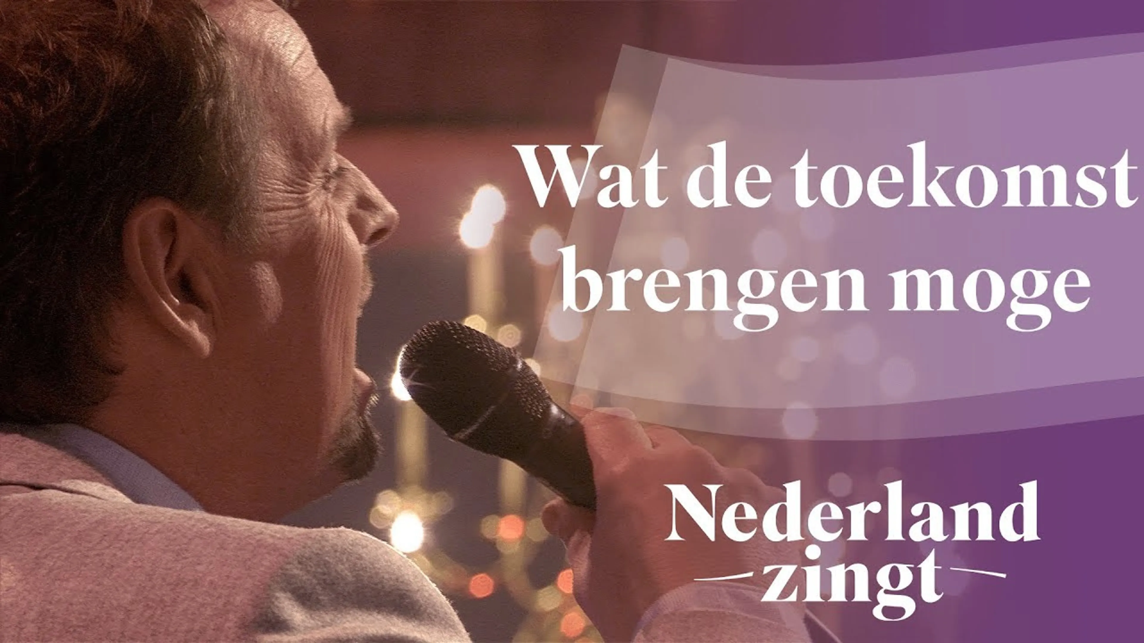 Lucas Kramer zingt 'Wat de toekomst brengen moge'