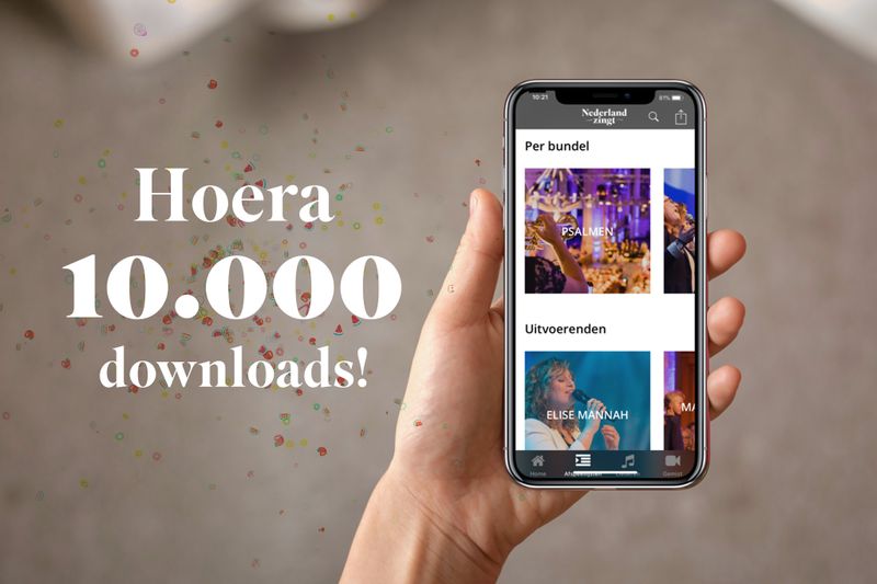 Nederland Zingt app al 10 duizend keer gedownload!